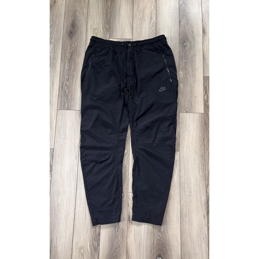 Nike Women’s Black Woven Jogger Sweatpants Size 2XL Stretch Zip Pockets